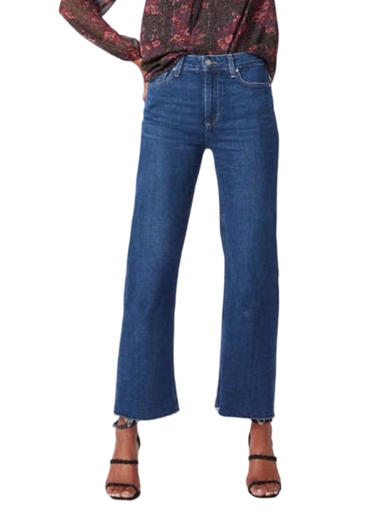 PAIGE Denim - Paige Leenah Ankle Raw Hem Denim Gracie Lou Size 27